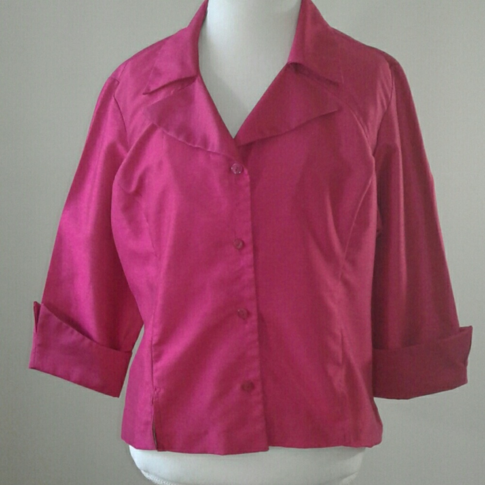 Woman's top from Dressbarn, Sz XL, Fuschia